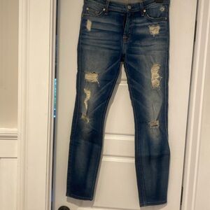 Seven for all mankind skinny ankle aged denIm jeans size 28